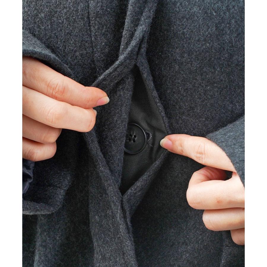 ミズイロインド ウールブレンドバルマカーンコート mizuiro ind 2025