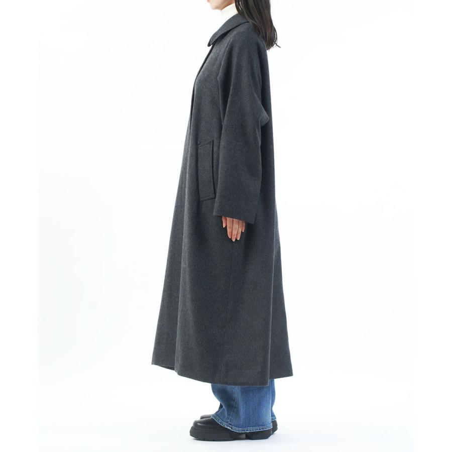 ミズイロインド ウールブレンドバルマカーンコート mizuiro ind 2025