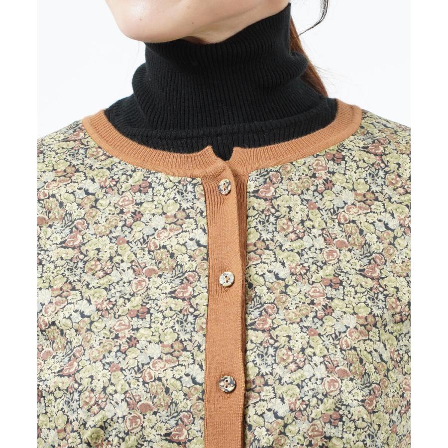 ソソット 前身頃カーディガン 花柄カーデ sosotto 42253133 国内正規品 送料無料 キレイ目 フェミニン 母の日 誕生日 ソソット 前身頃カーディガン 花柄カーデ sosotto 2022秋冬新作