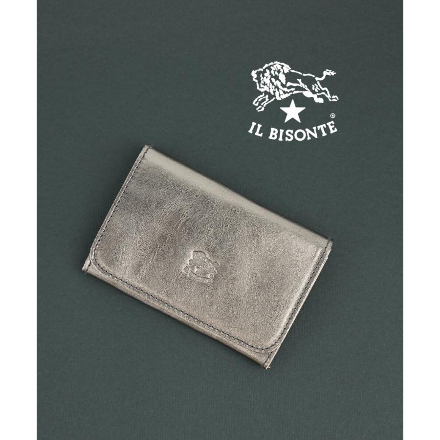 新品未使用✳︎IL BISONTE イルビゾンテ✳︎シルバー ケース IL BISONTE（イルビゾンテ） カードケース IL BISONTE 2025秋冬新作