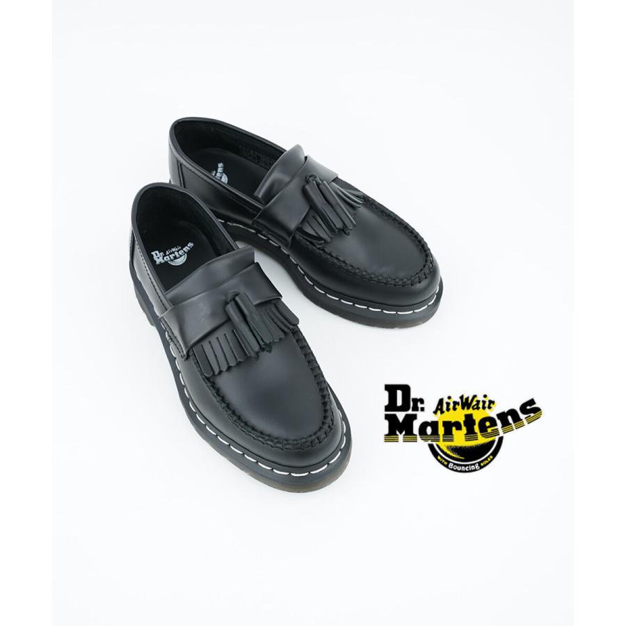 値下げ★Dr.Martens★ADRIANホワイトステッチ ローファー ★UK3 ドクターマーチン 日本限定 ADRIAN ホワイトステッチ ローファー Dr