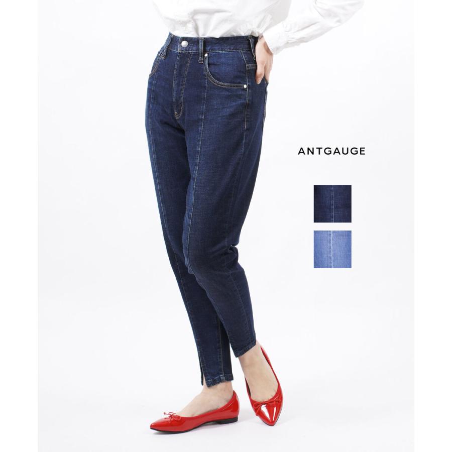 アントゲージ デニム パンツ スリットテーパードジーンズ ANTGAUGE 2022春夏新作 レディース 国内正規品 爆買 | 