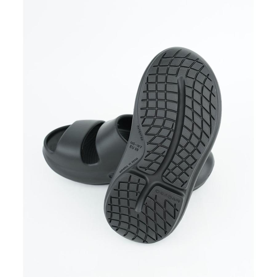 2025FW新作 OOFOS OOyea ブラック サンダル OOFOS OOyea BLACK ウーフォス ウーヤー サンダル ( ブラック 黒