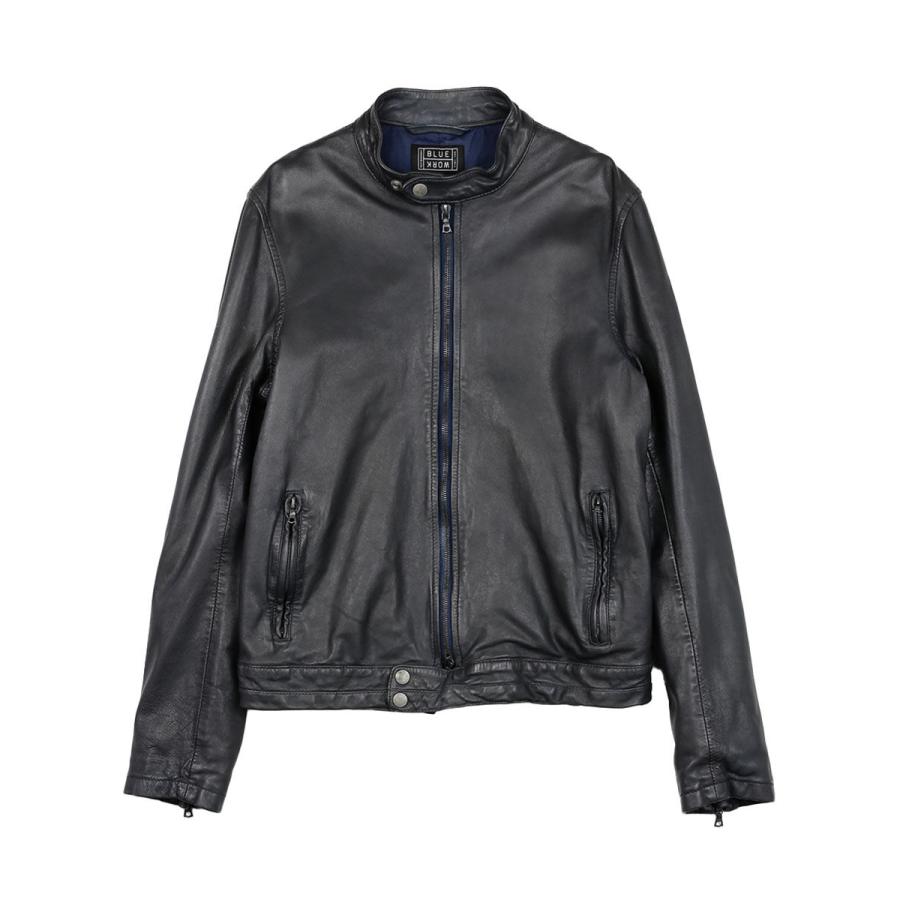 ブルーワーク ヴィンテージライダースジャケット Re-dye Blue Work 2023秋冬新作 メンズ 国内正規品 爆買の画像