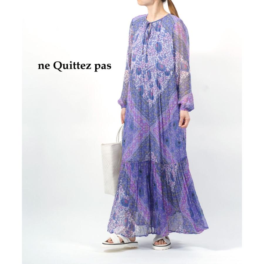 NE QUITTEZ PAS! ヌキテパ ドレス プリントフレアワンピース NE QUITTEZ PAS! ヌキテパ ドレス プリントフレアワンピース