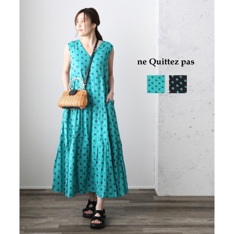 NE QUITTEZ PAS! ヌキテパ ギャザーワンピース DOBBY ST PLAIN NE QUITTEZ PAS! ヌキテパ ギャザーワンピース DOBBY ST PLAIN