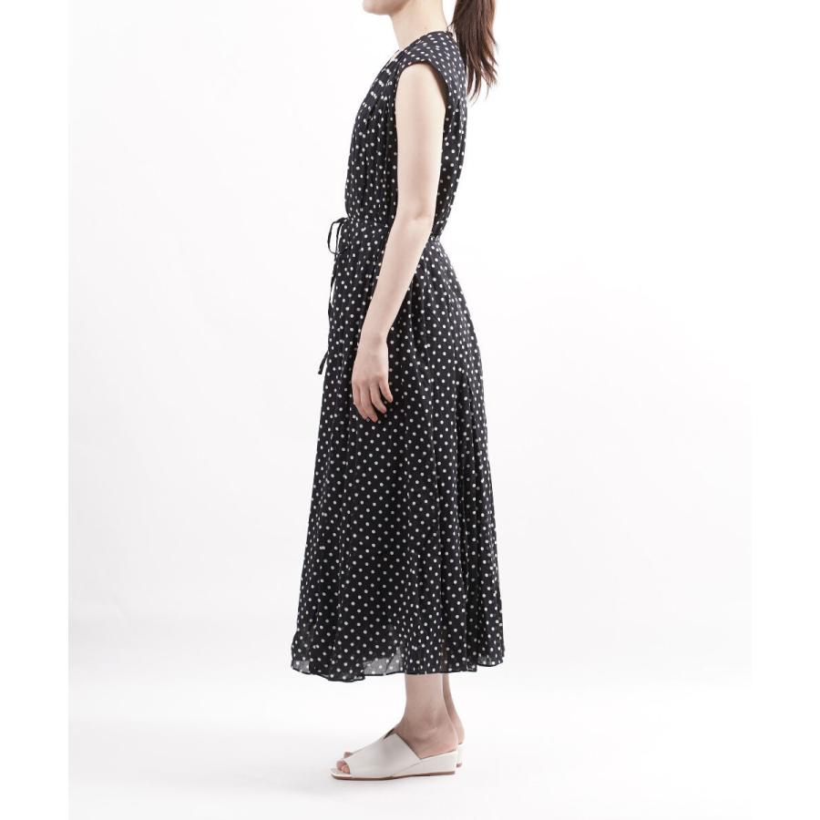 ヌキテパ　ノースリーブロングワンピース NE QUITTEZ PAS!（ヌキテパ）の「＜ne Quittez pas＞∴ギャザー