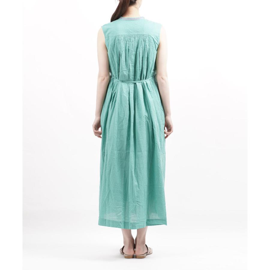 NE QUITTEZ PAS!（ヌキテパ） 刺繍ワンピース C.Dobby Stripe Emb