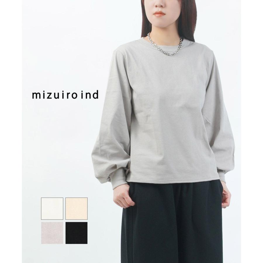 ミズイロインド パフスリーブロングTシャツ mizuiro ind 2026春夏新作