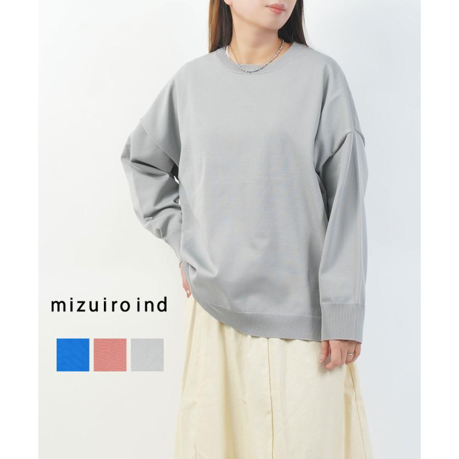 ミズイロインド クルーネックワイドプルオーバー mizuiro ind 2026春夏 