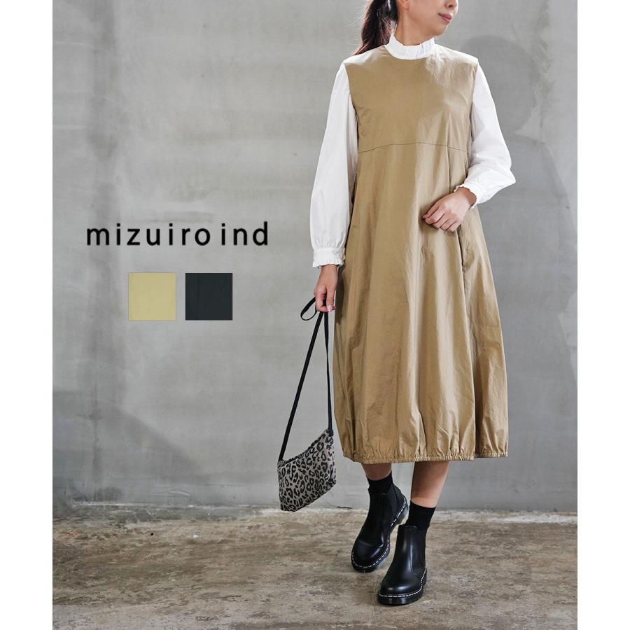 mizuiroind ミズイロインド クルーネックノースリーブ バルーン  