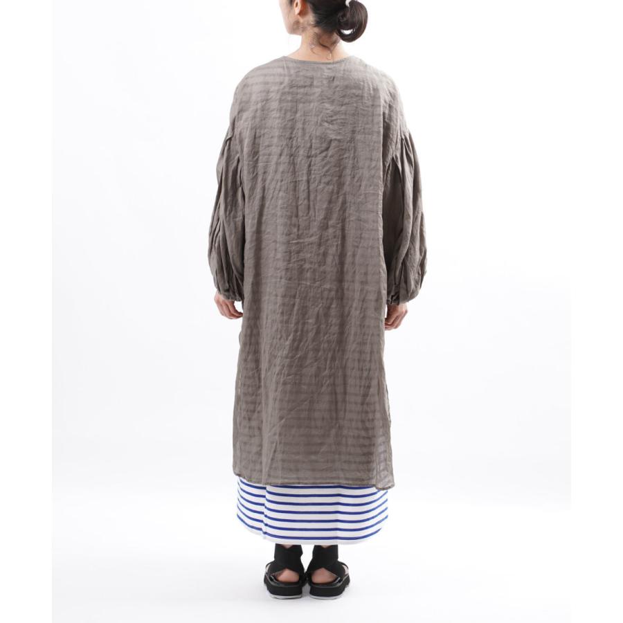 ミズイロインド チュニックシャツ ボリュームスリーブシャツ mizuiro