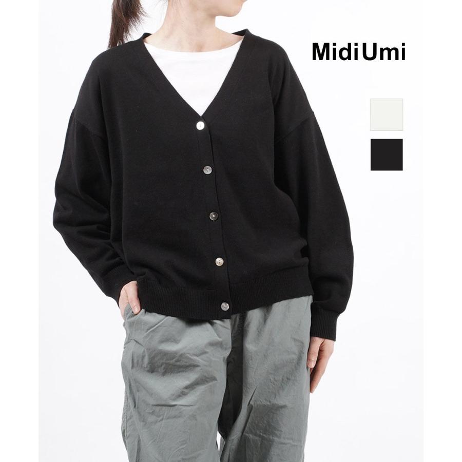 ミディウミ Vネック カーディガン Midi-Umi レディース 国内正規品 : 1  