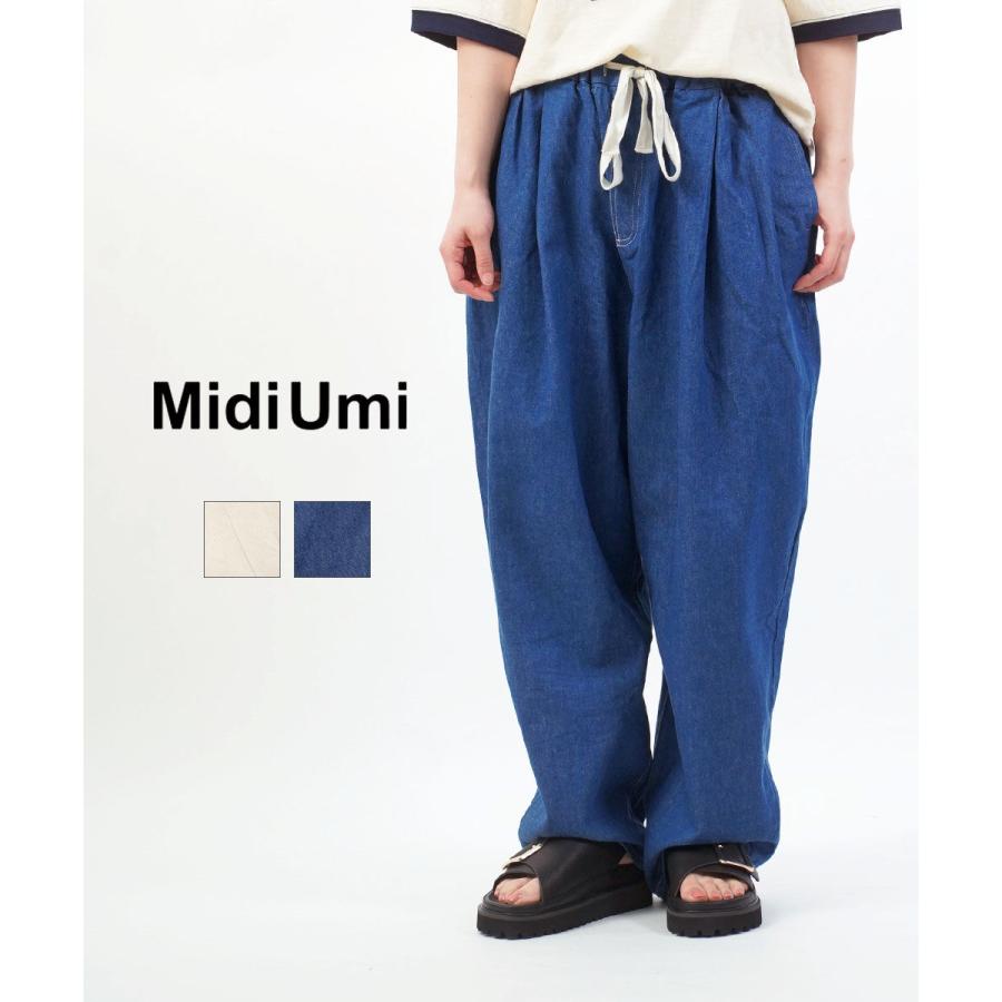 ミディウミ ワイドテーパードデニム Midi-Umi 2026春夏新作 レディース