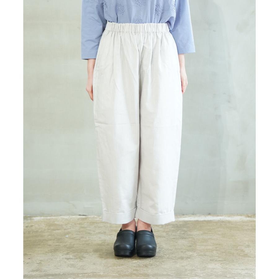 ミディウミ コットンリネンワイドイージーパンツ Midi-Umi レディース