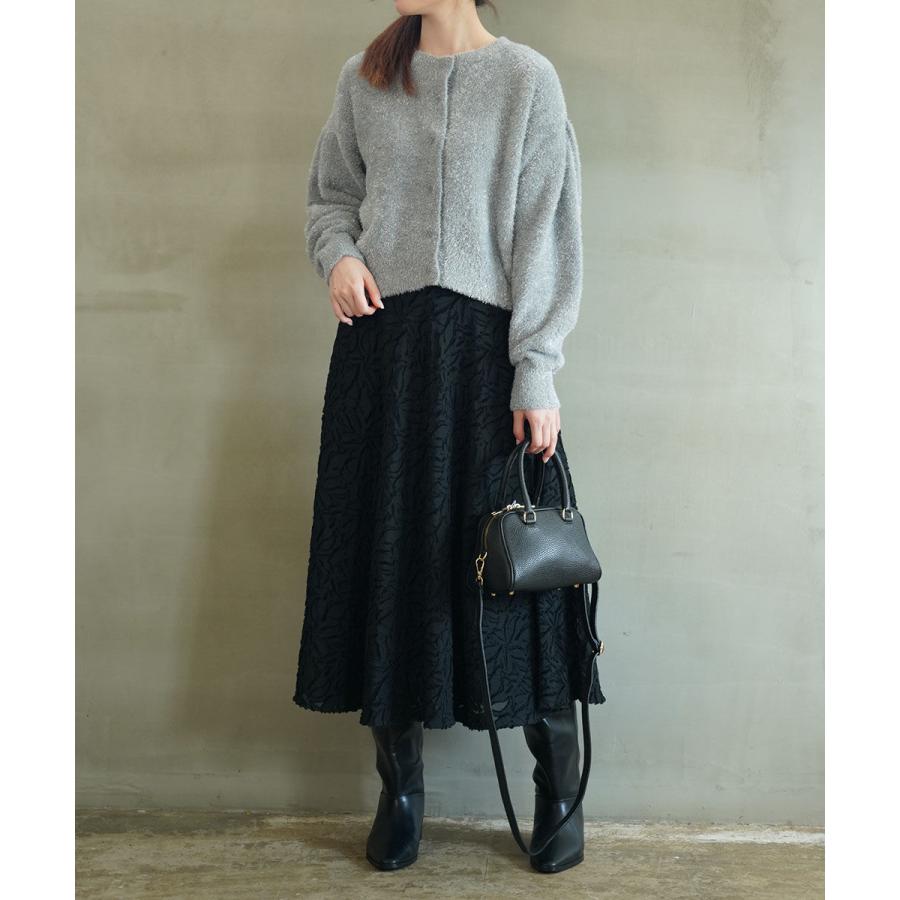 アクータ ラメグリッターヤーンショートカーディガン ACUTA レディース