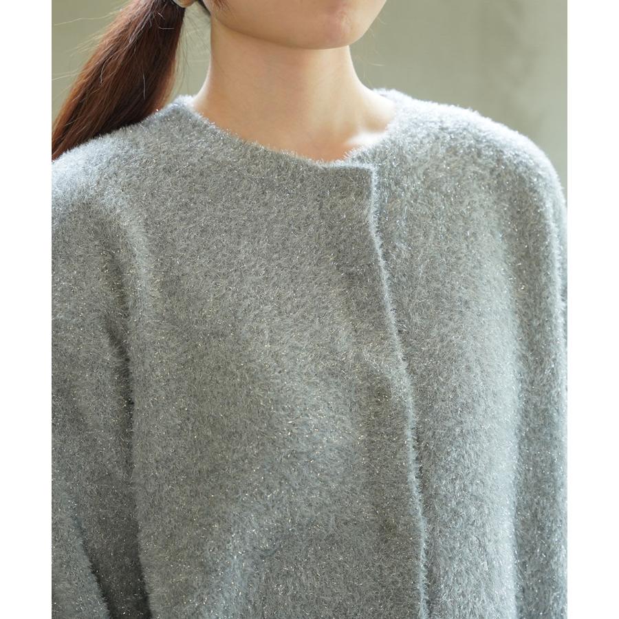 アクータ ラメグリッターヤーンショートカーディガン ACUTA 10085805 国内正規品 220409 送料無料 アクータ ラメグリッターヤーンショートカーディガン ACUTA レディース