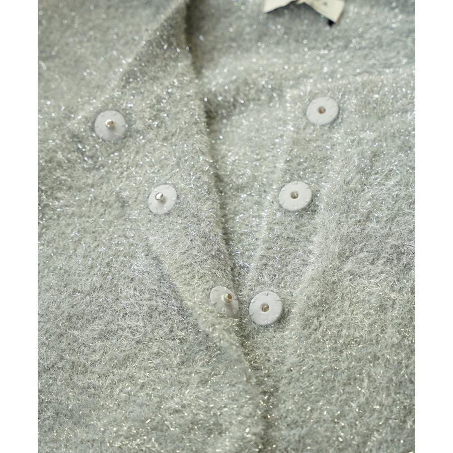 アクータ ラメグリッターヤーンショートカーディガン ACUTA レディース