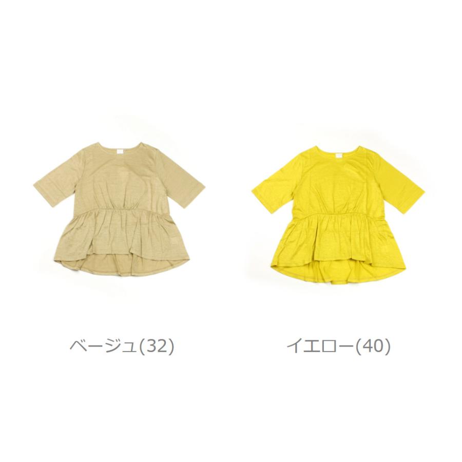PUPULA ププラレディース パフスリーブ プルオーバー 黄色