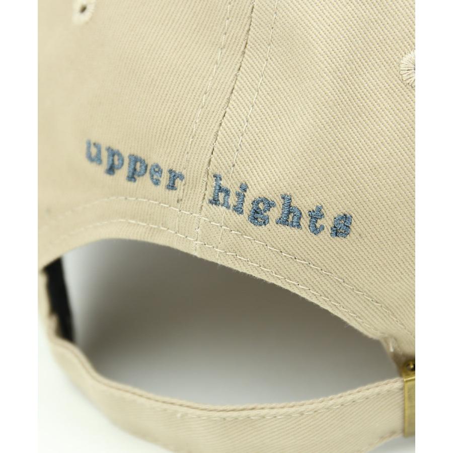 upper hights アッパー ハイツ キャップ ベージュ サイズ:57 | ロゴ 刺繍 ベースボール キャップ | Baseball Cap | コットン | ブランド 帽子【レディース】【中古】【美品】【K4650】 upperhights（アッパーハイツ） キャップ 帽子 Baseball Cap ベース