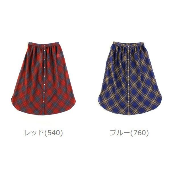 サクラ チェックスカート フレアロングスカート SACRA 119113122 国内