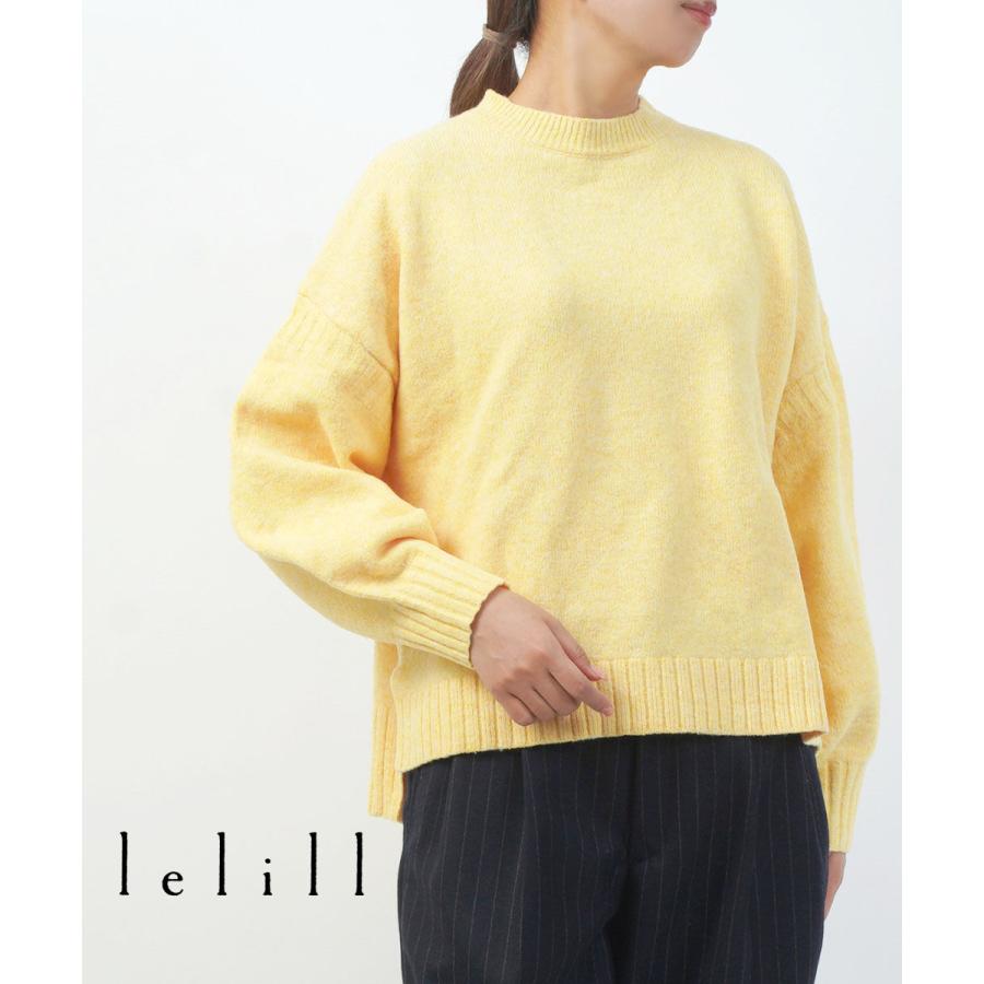 レリル lellil 美品 オーバーサイズ ハイネック バルーン オーバーニット KNIT
