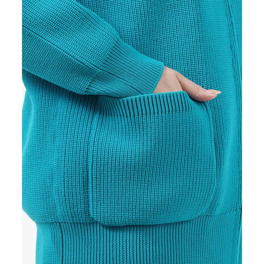 レリル ダブルジップ付きパーカー ニットパーカー lelill レディース