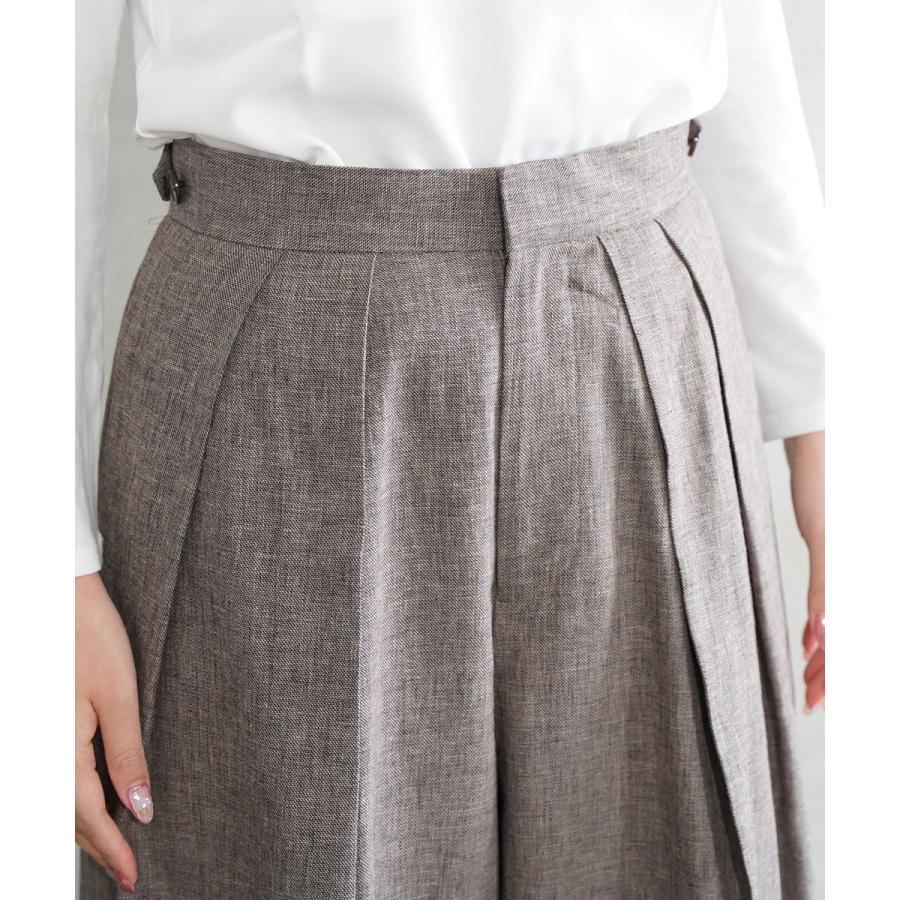 サクラ LINEN COTTON CHAMBRAY PANTS SACRA レディース 国内正規品
