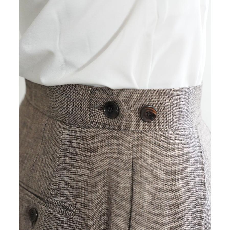 サクラ LINEN COTTON CHAMBRAY PANTS SACRA レディース 国内正規品