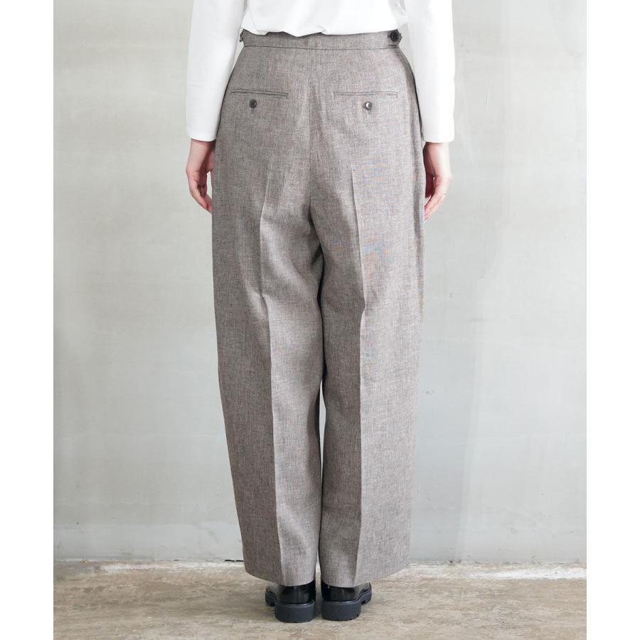 サクラ LINEN COTTON CHAMBRAY PANTS SACRA レディース 国内正規品