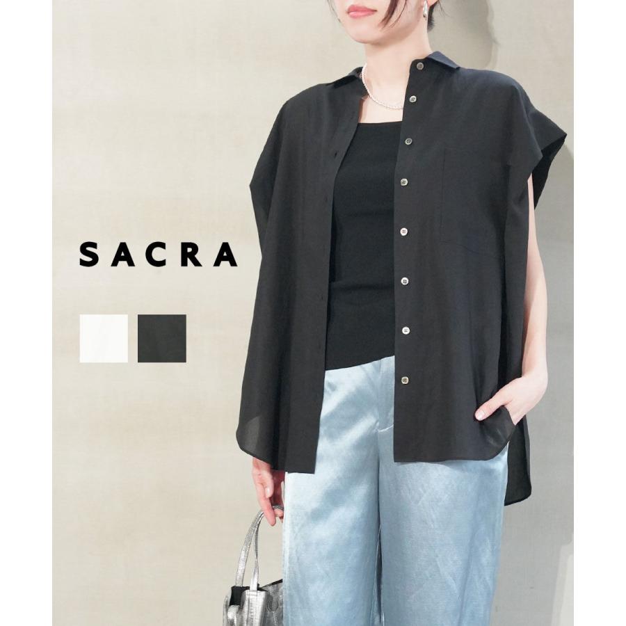 サクラ シュリンクギャバジントップ SACRA レディース 国内正規品 爆買