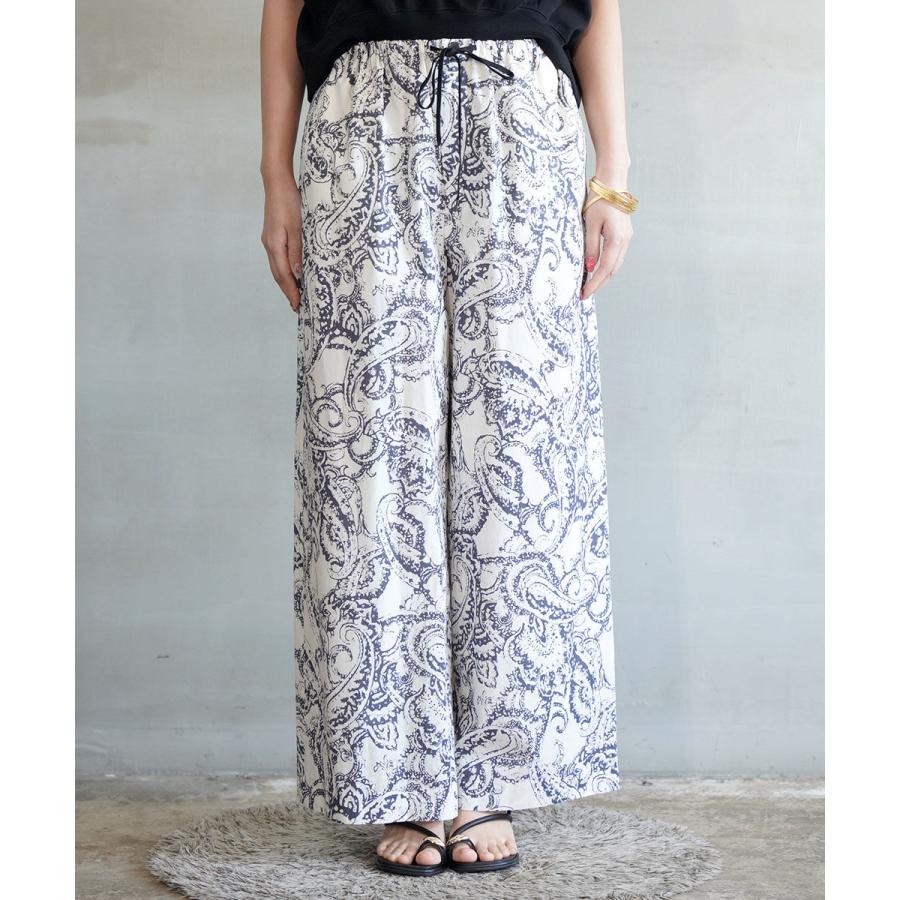 サクラ BLURRED PAISLEY PANTS SACRA 2026春夏新作 レディース 国内