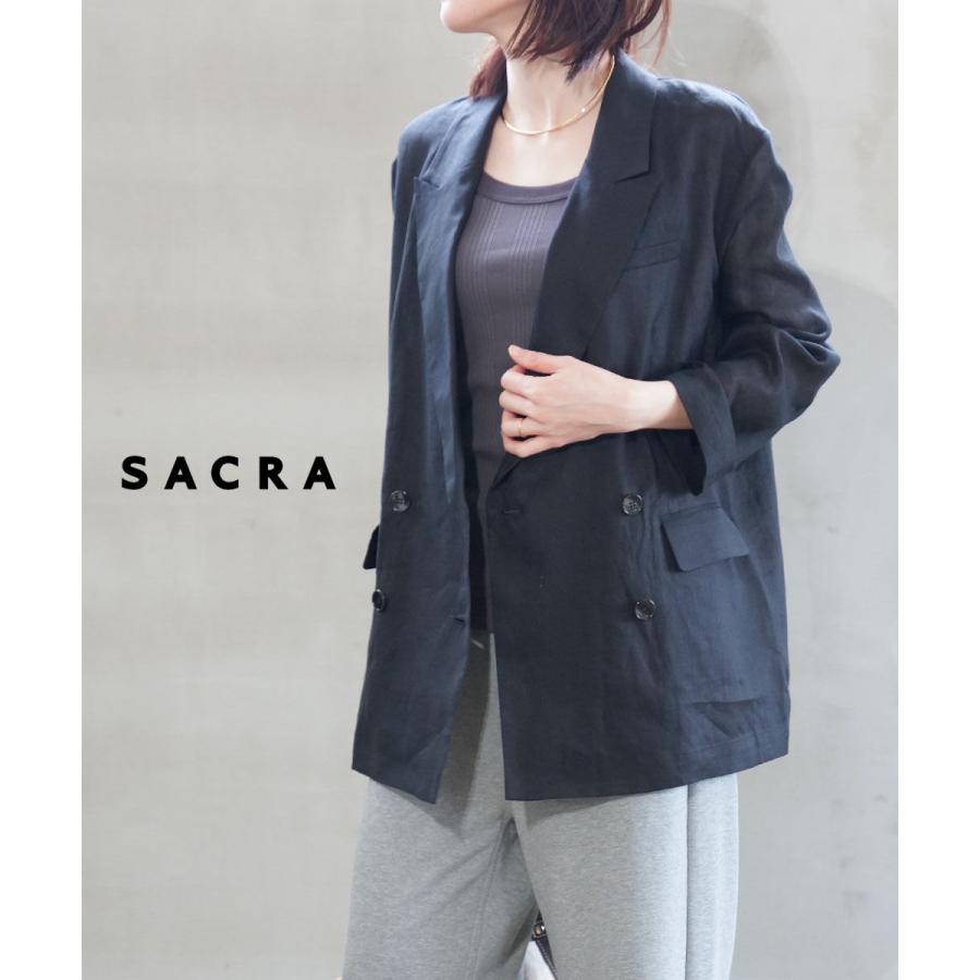 サクラ ZEPHYR LINEN CLOTH JACKET SACRA 2026春夏新作 レディース