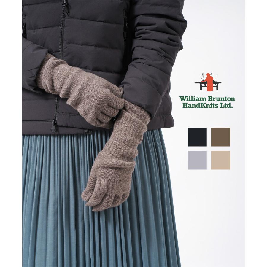 ウィリアムブラントン ニットグローブ 手袋 CASHMERE LONG RIB CUFF GLOVE WILLIAM BRUNTON ...