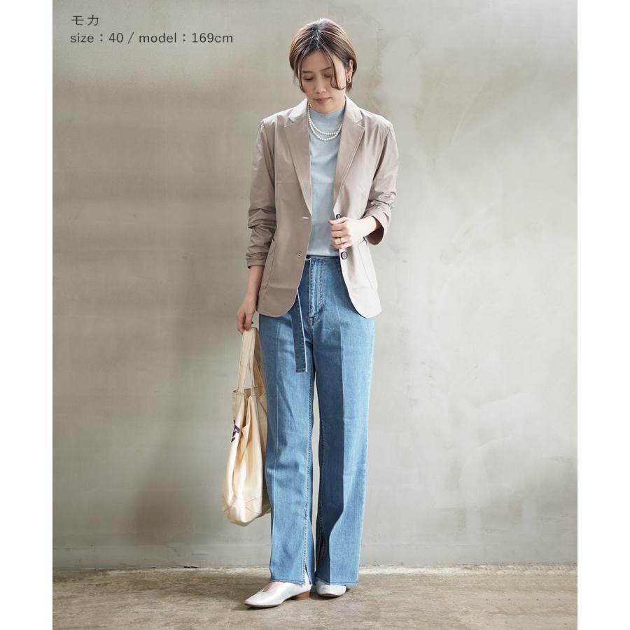 PUPULA（ププラ） タフタテーラードジャケット レディース 国内正規品