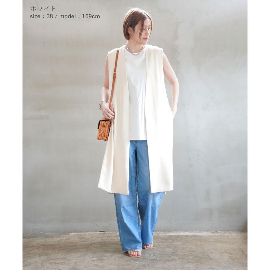 ププラ スリーブレス ロングカットソー PUPULA 131223 国内正規品 220403 送料無料 PUPULA（ププラ） スリーブレス ロングカットソー レディース 国内正規