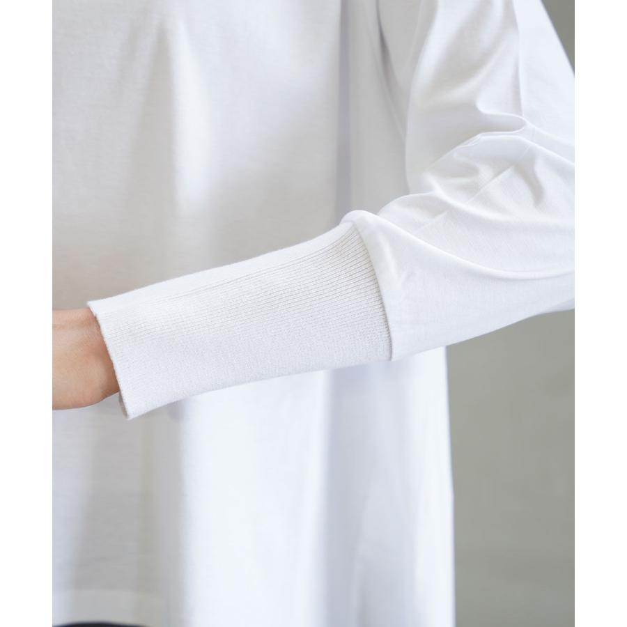 マリアプラス コットン 前後差ワイドプルオーバー Maglia Plus 143010 国内正規品 2025春夏新作 送料無料 マリアプラス コットン 前後差ワイドプルオーバー Maglia Plus