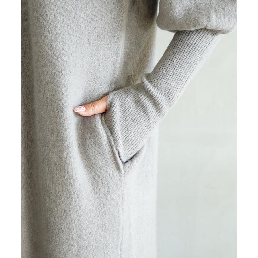 マリアプラス パフスリーブ ニットワンピース Maglia Plus 143702 国内正規品 220409 送料無料 マリアプラス パフスリーブ ニットワンピース Maglia Plus レディース