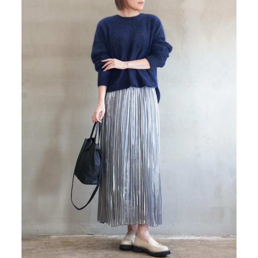 マリアプラス フォックスカシミヤ クルーネックニット Maglia Plus