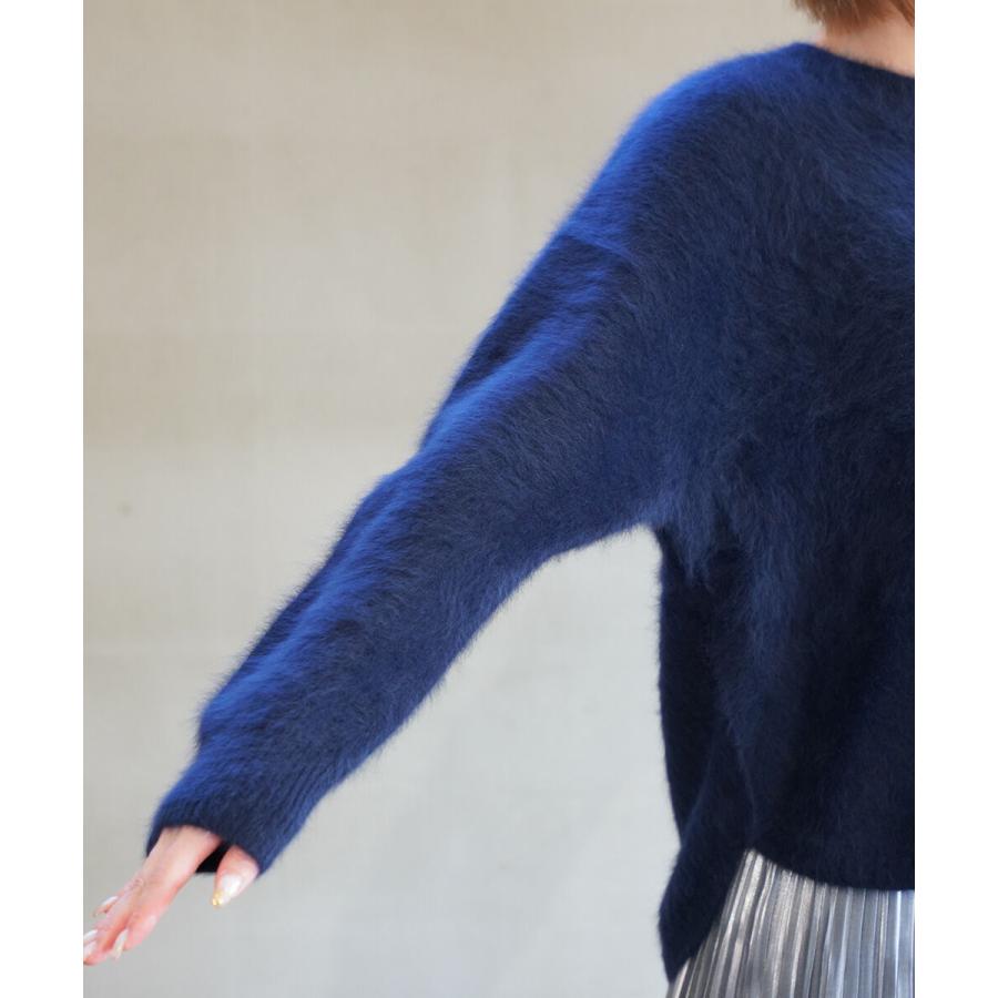 マリアプラス フォックスカシミヤ クルーネックニット Maglia Plus