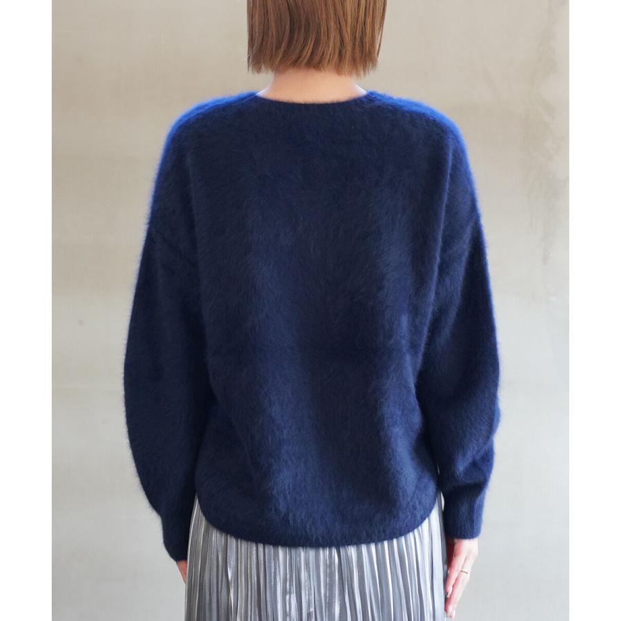 マリアプラス フォックスカシミヤ クルーネックニット Maglia Plus