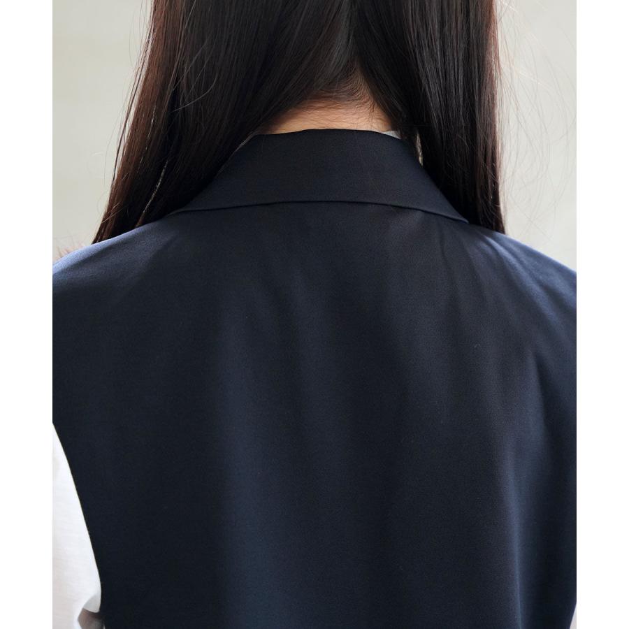 PUPULA（ププラ） ラバージャージィ シングルボタンベスト ジレ