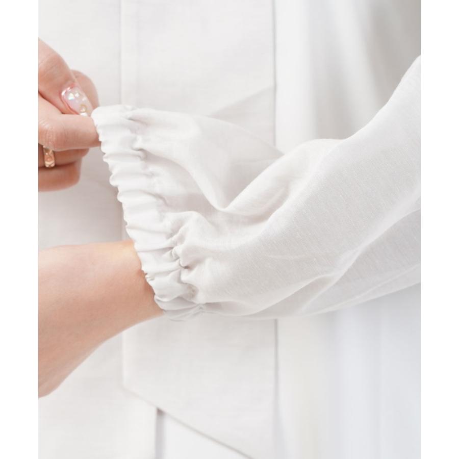 PUPULA（ププラ） ヤギポリスムース×ローン ボウタイ ブラウス