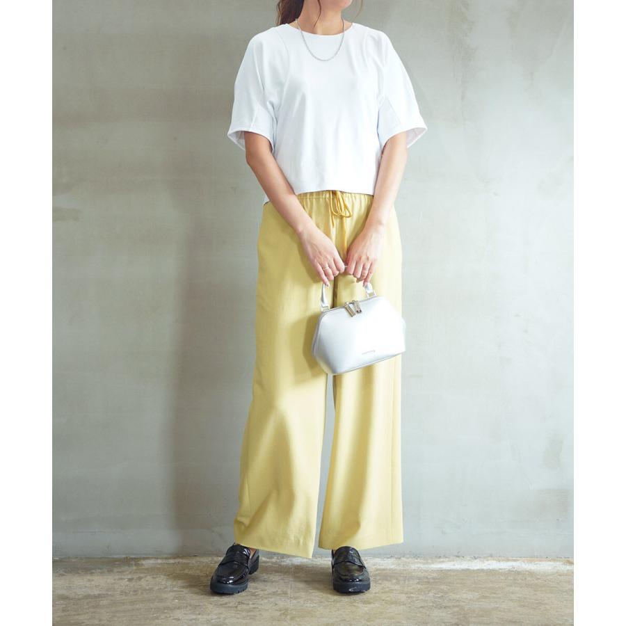 PUPULA（ププラ） デジタルリブパワーショルダー 半袖 プルオーバー