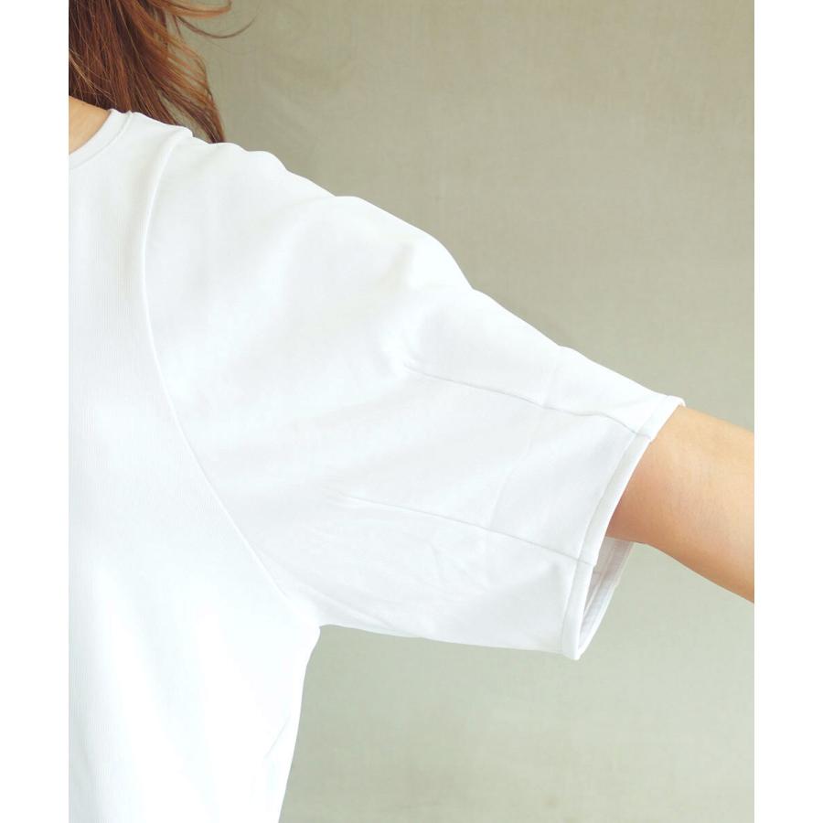 ププラ デジタルリブパワーショルダー 半袖 プルオーバー PUPULA 157030 国内正規品 2025春夏新作 送料無料 PUPULA（ププラ） デジタルリブパワーショルダー 半袖 プルオーバー