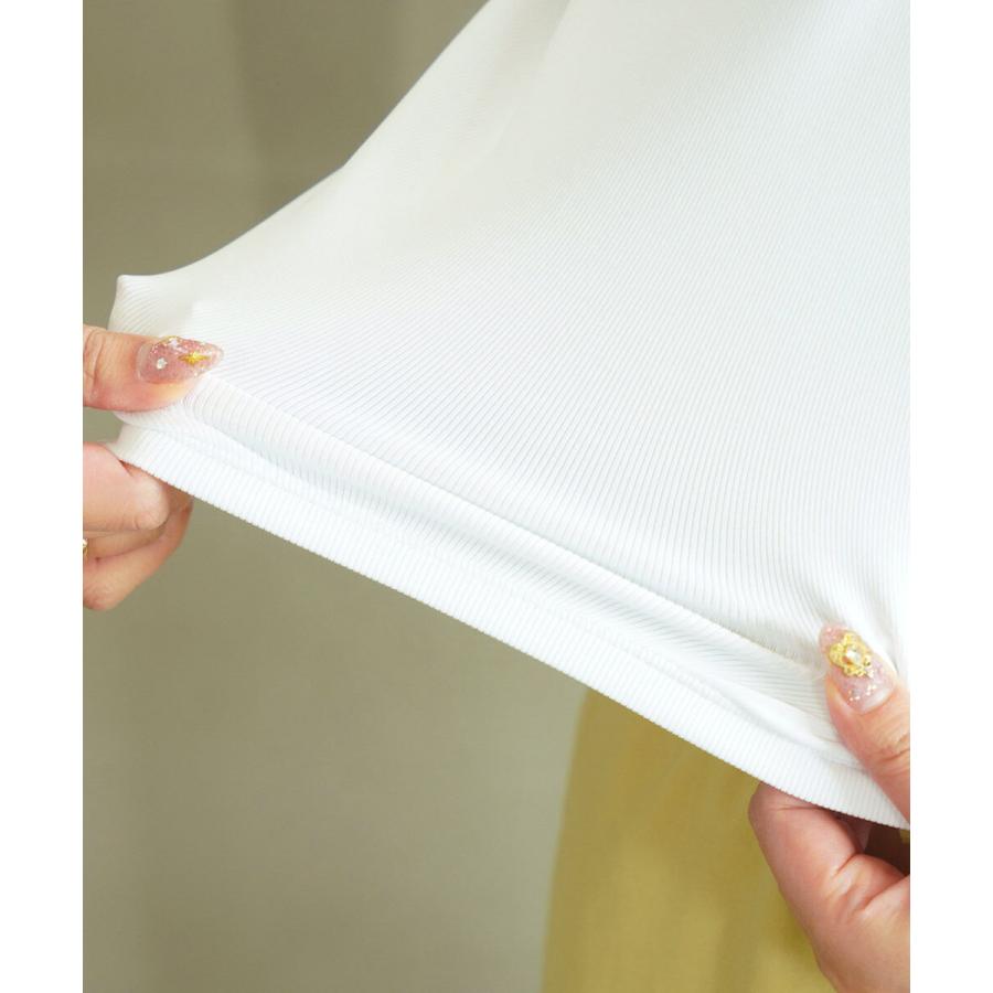 PUPULA（ププラ） デジタルリブパワーショルダー 半袖 プルオーバー