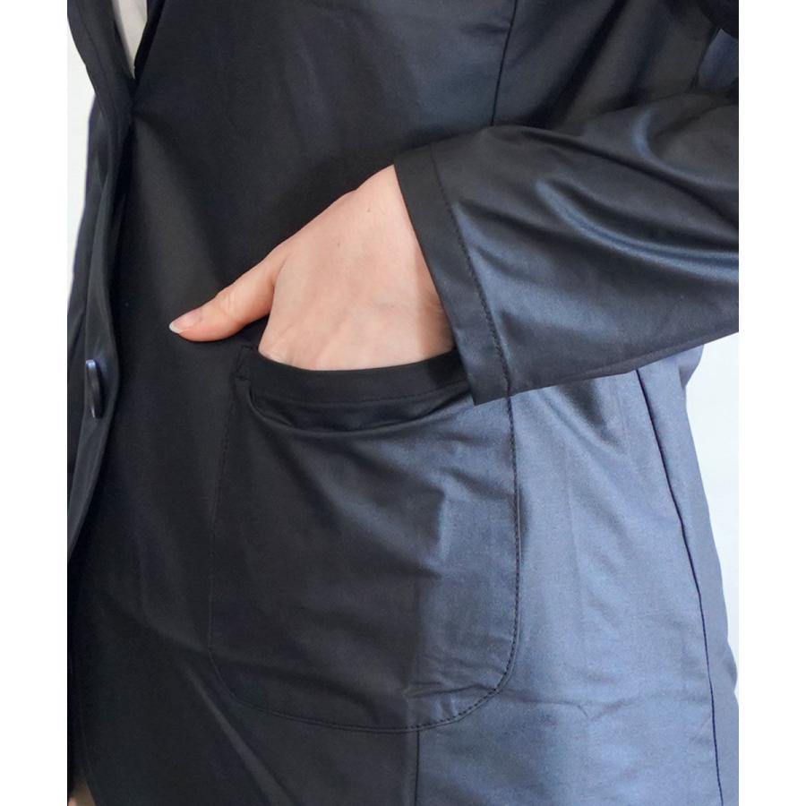 PUPULA（ププラ） タフタ テーラードジャケット レディース 国内正規品