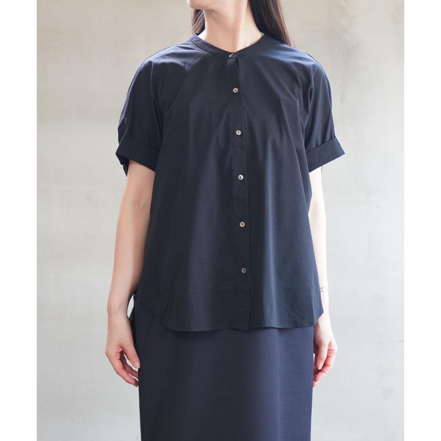 ププラ プレーン ウーブニッシュ バックギャザー ラウンドシャツ PUPULA 157162 国内正規品 2025秋冬新作 送料無料 ププラ プレーン ウーブニッシュ バックギャザー ラウンドシャツ