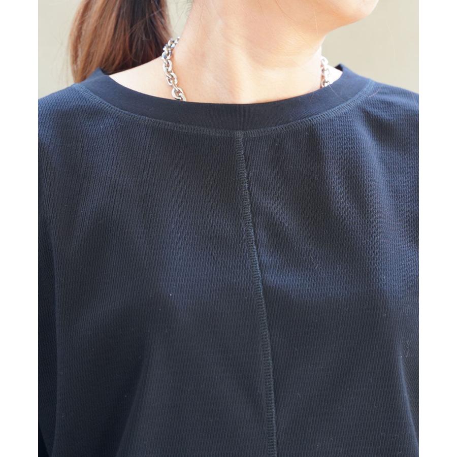 ププラ ハニカムワッフル ドルマンプルオーバー PUPULA 157210 国内正規品 2025春夏新作 送料無料 PUPULA（ププラ） ハニカムワッフル ドルマンプルオーバー レディース