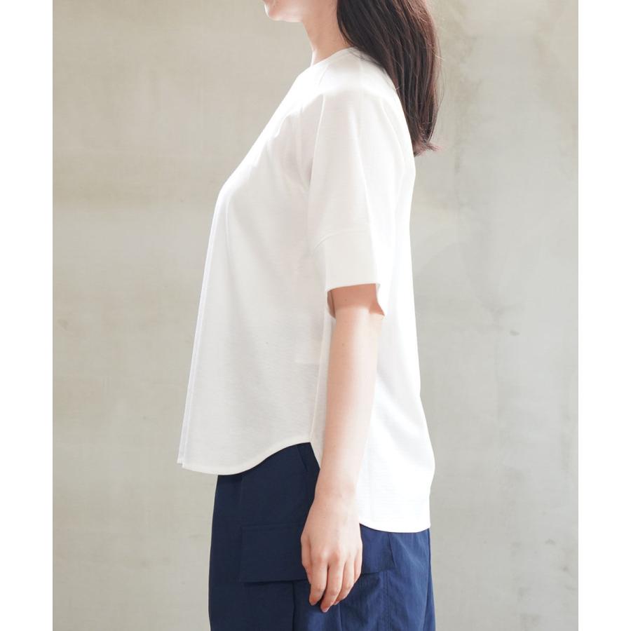 ププラ ハニカムワッフル 5分袖 プルオーバー PUPULA 157211 国内正規品 2025春夏新作 送料無料 PUPULA（ププラ） ハニカムワッフル 5分袖 プルオーバー レディース